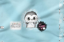 Laden Sie das Bild in den Galerie-Viewer, Pingu hellblau Schnubbirella French Terry Panel