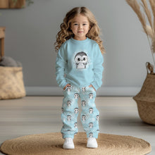 Laden Sie das Bild in den Galerie-Viewer, Pingu hellblau Schnubbirella French Terry Panel