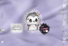 Laden Sie das Bild in den Galerie-Viewer, Pingu Flieder Schnubbirella French Terry Panel