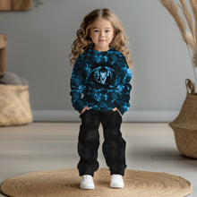 Laden Sie das Bild in den Galerie-Viewer, Dragon blau French Terry Panel