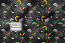 Laden Sie das Bild in den Galerie-Viewer, Rainbow Spinne French Terry