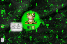 Laden Sie das Bild in den Galerie-Viewer, French Terry Panel Bevor du fragst NEIN | Frosch Panel | 75 x 175 cm | Reaktivdruck