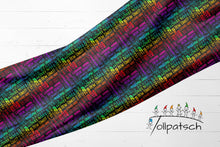 Laden Sie das Bild in den Galerie-Viewer, French Terry Dein Ernst? │ Regenbogen Statement Stoff │ Reaktivdruck │ 175 cm Überbreite