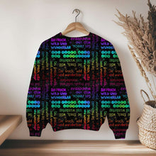Laden Sie das Bild in den Galerie-Viewer, French Terry Frech Wild & Wunderbar │ Regenbogen Statement Stoff │ 175 cm Überbreite