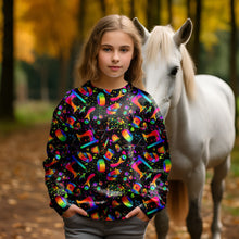 Laden Sie das Bild in den Galerie-Viewer, Love to Sew Baumwolljersey | Nähstoff mit Nähmaschine, Schere & Maßband | Jersey Stoff für Nähfans