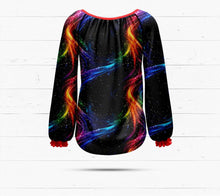 Laden Sie das Bild in den Galerie-Viewer, French Terry Rainbow Galaxy 9 | Regenbogen Galaxie Stoff | Reaktivdruck | 175 cm Überbreite