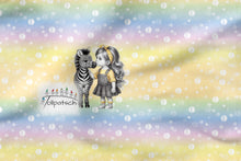 Laden Sie das Bild in den Galerie-Viewer, Zebraliebe 2 Panel Baumwolljersey