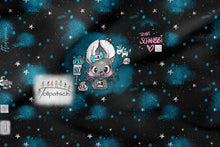 Laden Sie das Bild in den Galerie-Viewer, Booh türkis French Terry Panel