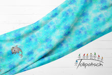 Laden Sie das Bild in den Galerie-Viewer, Delfin Panel Schnubbirella Baumwolljersey