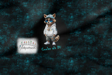 Laden Sie das Bild in den Galerie-Viewer, French Terry Panel Cooler als du 522511 B: Waschbär mit Spruch