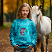 Laden Sie das Bild in den Galerie-Viewer, Was ist mit Hasi türkis Schnubbirella Panel Baumwolljersey