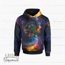 Laden Sie das Bild in den Galerie-Viewer, French Terry Panel Galaxy Panther als Vorbestellung mit 100 cm Höhe und 175 cm Breite – ideal für außergewöhnliche Nähprojekte.
