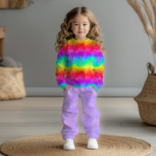 Laden Sie das Bild in den Galerie-Viewer, Crazy Rainbow Kombi Baumwolljersey