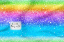 Laden Sie das Bild in den Galerie-Viewer, Rainbow Fake Glitter Baumwolljersey