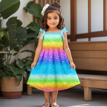 Laden Sie das Bild in den Galerie-Viewer, Rainbow Fake Glitter Baumwolljersey