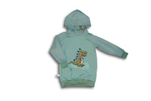 Laden Sie das Bild in den Galerie-Viewer, Roarrrr pastellgrün Baumwolljersey - Tollpatsch Stoffe und Handmade