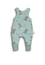 Laden Sie das Bild in den Galerie-Viewer, Roarrrr pastellgrün Baumwolljersey - Tollpatsch Stoffe und Handmade