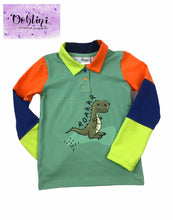 Laden Sie das Bild in den Galerie-Viewer, Roarrrr pastellgrün Baumwolljersey - Tollpatsch Stoffe und Handmade