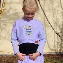 Laden Sie das Bild in den Galerie-Viewer, Kuschelzeit flieder - Tollpatsch Stoffe und Handmade