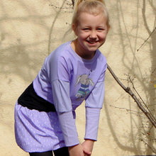 Laden Sie das Bild in den Galerie-Viewer, Kuschelzeit flieder - Tollpatsch Stoffe und Handmade