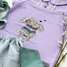 Laden Sie das Bild in den Galerie-Viewer, Kuschelzeit flieder - Tollpatsch Stoffe und Handmade