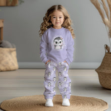 Laden Sie das Bild in den Galerie-Viewer, Pingu Flieder Schnubbirella French Terry Panel
