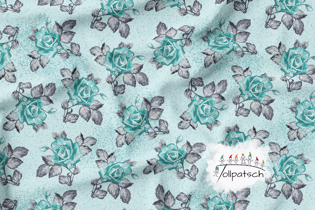 Rose mint | Eigendesign | Sommersweat | Jersey | Softshell | Musselin | Baumwolle