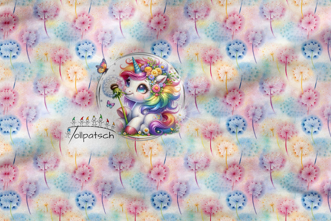 Pusteblume - 65cm hoch - Eigendesign | Sommersweat | Jersey | Softshell