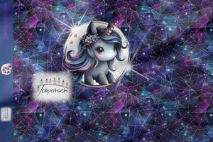 Galaxy Line Einhorn dark Baumwolljersey