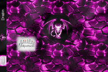 Laden Sie das Bild in den Galerie-Viewer, Dragon pink French Terry Panel
