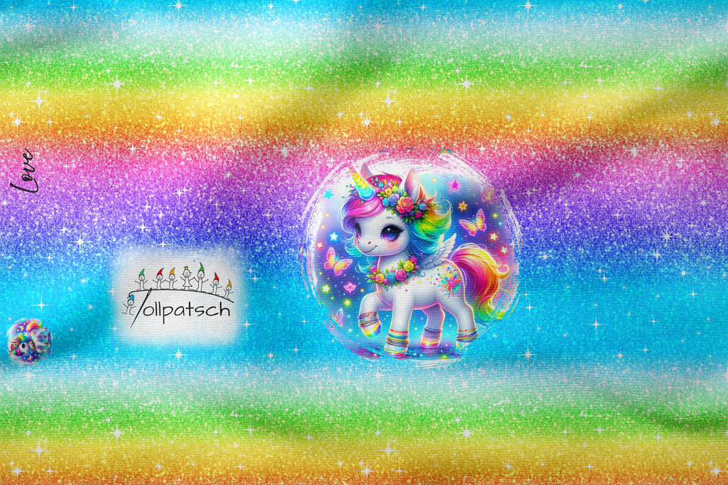 Love Einhorn Baumwolljersey