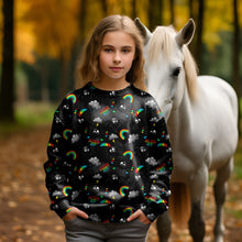 Laden Sie das Bild in den Galerie-Viewer, Rainbow Spinne French Terry

