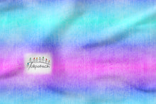 Laden Sie das Bild in den Galerie-Viewer, Denim Style Verlauf pink türkis dunkel French Terry
