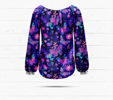 Laden Sie das Bild in den Galerie-Viewer, Summerglow Baumwolljersey Schmetterlinge &amp; Blumen | Jersey Stoff 220 g/m² | Kinderstofftraum
