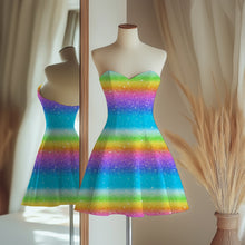 Laden Sie das Bild in den Galerie-Viewer, Rainbow Glitter Kombi Baumwolljersey

