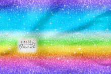 Laden Sie das Bild in den Galerie-Viewer, Rainbow Glitter Kombi Baumwolljersey

