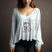 Laden Sie das Bild in den Galerie-Viewer, Samtpfote mint Panel 1 - 65cm hoch - Eigendesign | Sommersweat | Jersey | Softshell
