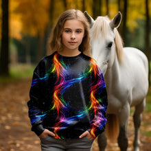 Laden Sie das Bild in den Galerie-Viewer, French Terry Rainbow Galaxy 9 | Regenbogen Galaxie Stoff | Reaktivdruck | 175 cm Überbreite
