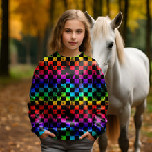 Laden Sie das Bild in den Galerie-Viewer, Rainbow Karos French Terry
