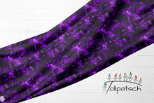 Laden Sie das Bild in den Galerie-Viewer, French Terry Purple Rift | Lila Fantasy Stoff | Reaktivdruck | 175 cm Überbreite
