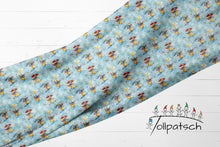 Laden Sie das Bild in den Galerie-Viewer, Stoffbahn Baumwolljersey Kleiner Regenfreund mit ca. 175 cm Breite
