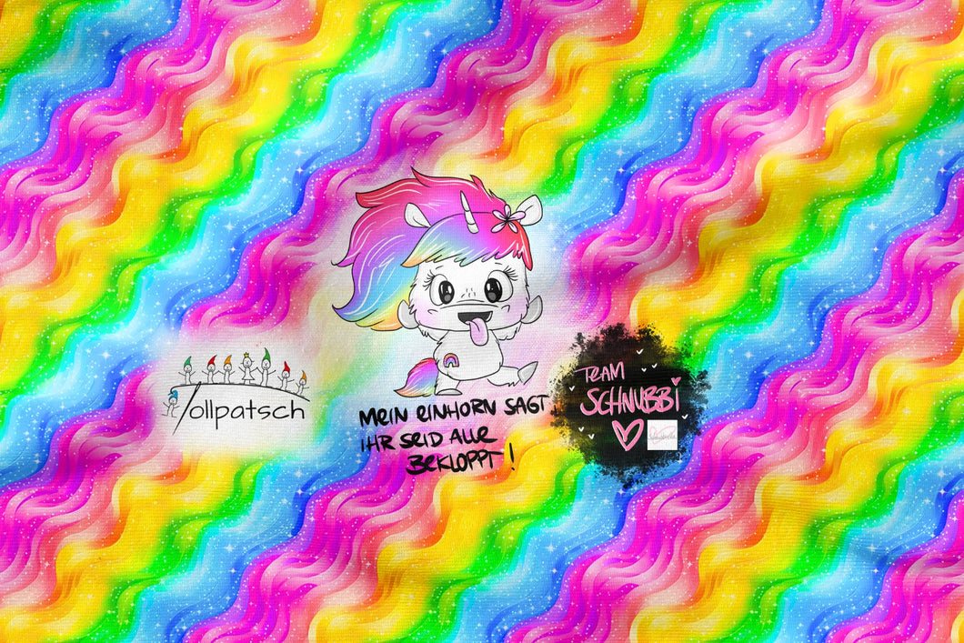 Mein Einhorn sagt...   Panel Baumwolljersey