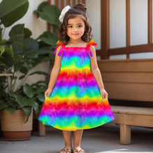 Laden Sie das Bild in den Galerie-Viewer, French Terry Rainbow Clouds (FT-48946) – Kleid-Mockup als Nähinspiration.
