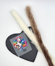 Laden Sie das Bild in den Galerie-Viewer, Größenlabel Bügelbild Einhorn Crazy Größe 140 zum Aufbügeln für Baby und Kinderkleidung
