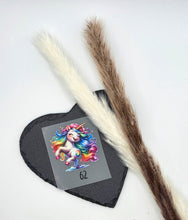 Laden Sie das Bild in den Galerie-Viewer, Größenlabel Bügelbild Einhorn Crazy Größe 62 zum Aufbügeln für Baby und Kinderkleidung
