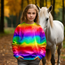 Laden Sie das Bild in den Galerie-Viewer, Crazy Rainbow  Kombi Baumwolljersey
