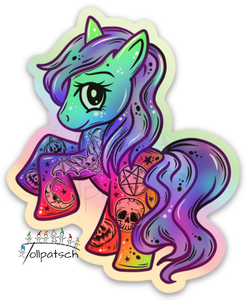 Holografischer Sticker Pony