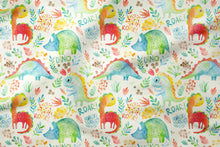 Laden Sie das Bild in den Galerie-Viewer, Sommersweat oder Jersey | Cute Dino | Eigendesign - Tollpatsch Stoffe und Handmade
