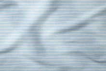 Laden Sie das Bild in den Galerie-Viewer, Sommersweat | Jersey | Softshell | Musselin | Baumwolle | Kombi Stripes light Dusty blue | Eigendesign
